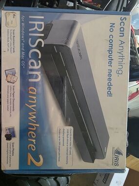iris Portable Document Scanner in Black and Blue, Unopened